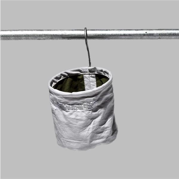 VINTAGE MATERIAL HOOK BASKET(L)_Japan