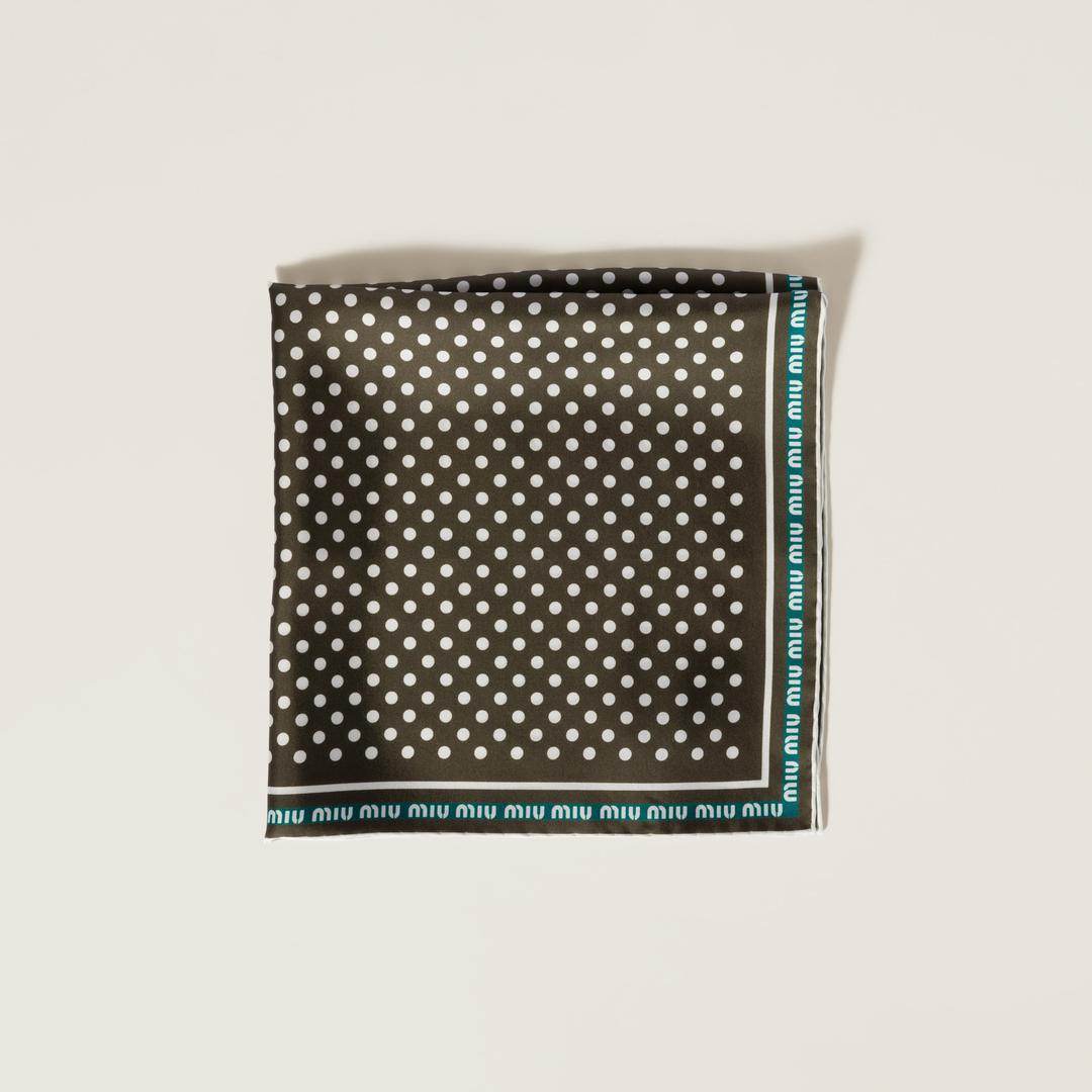 프린트 트윌 스카프