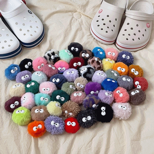 [국내제작/단품] 먼지몽 겨울 폼폼이 크록스 지비츠 (56color)