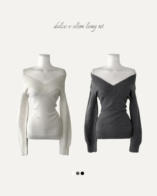 [ WOOL100% ] 돌체 V 슬림 롱 NT