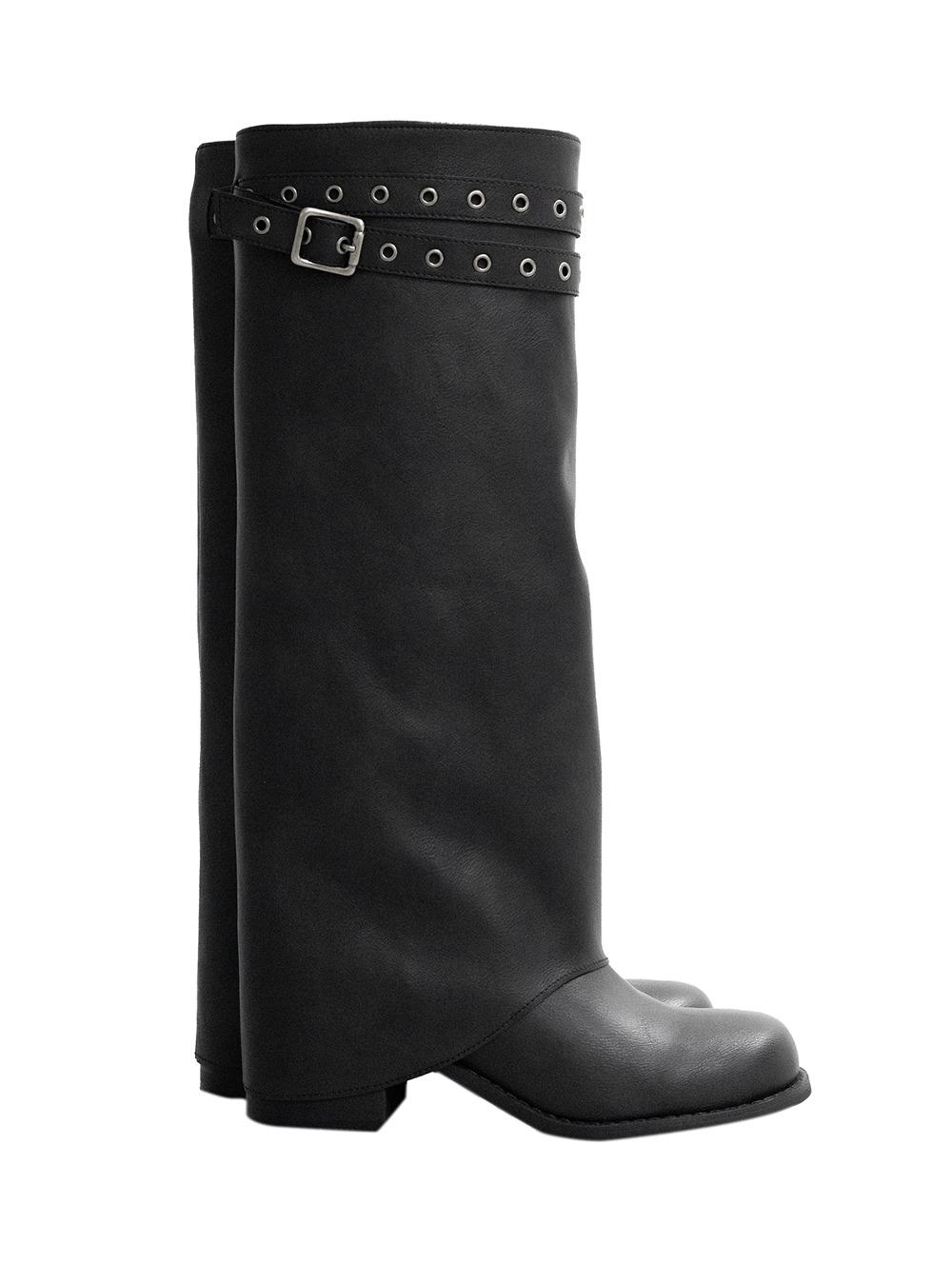 더블 버클 워머 롱부츠