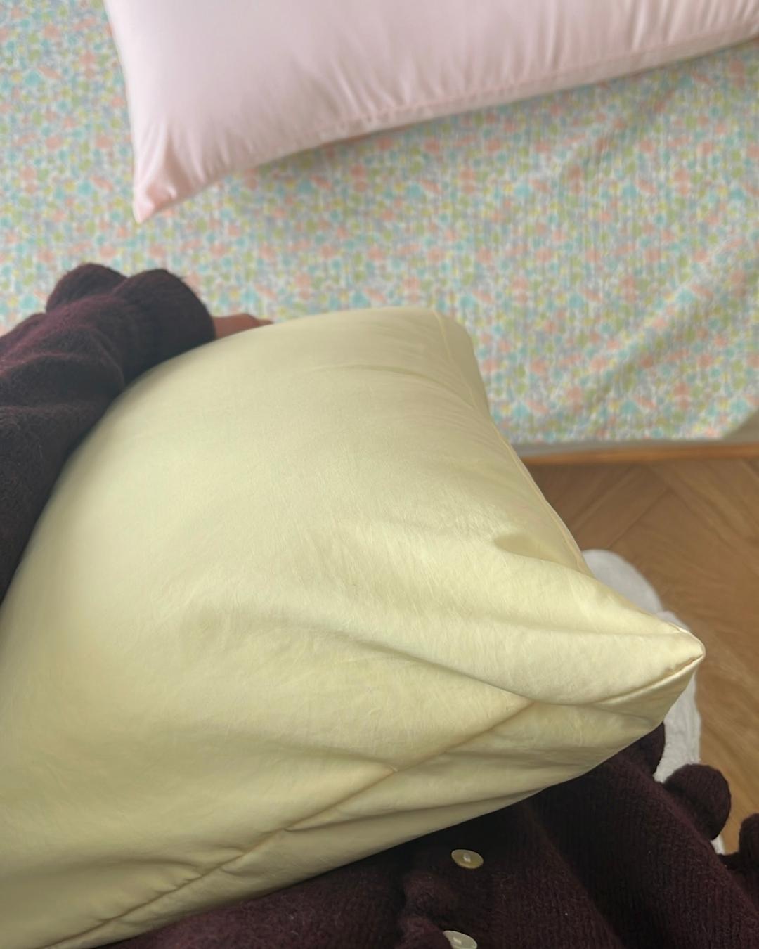 개나리 베개커버