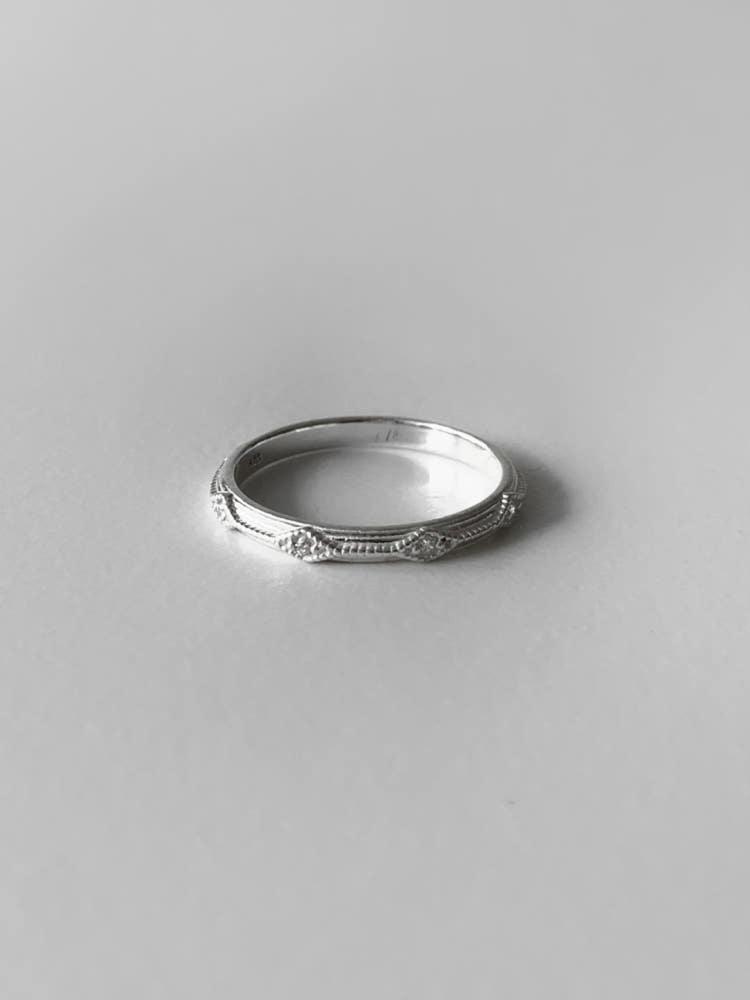 (silver925) abacus grain ring 주판알 로렛라인 반지