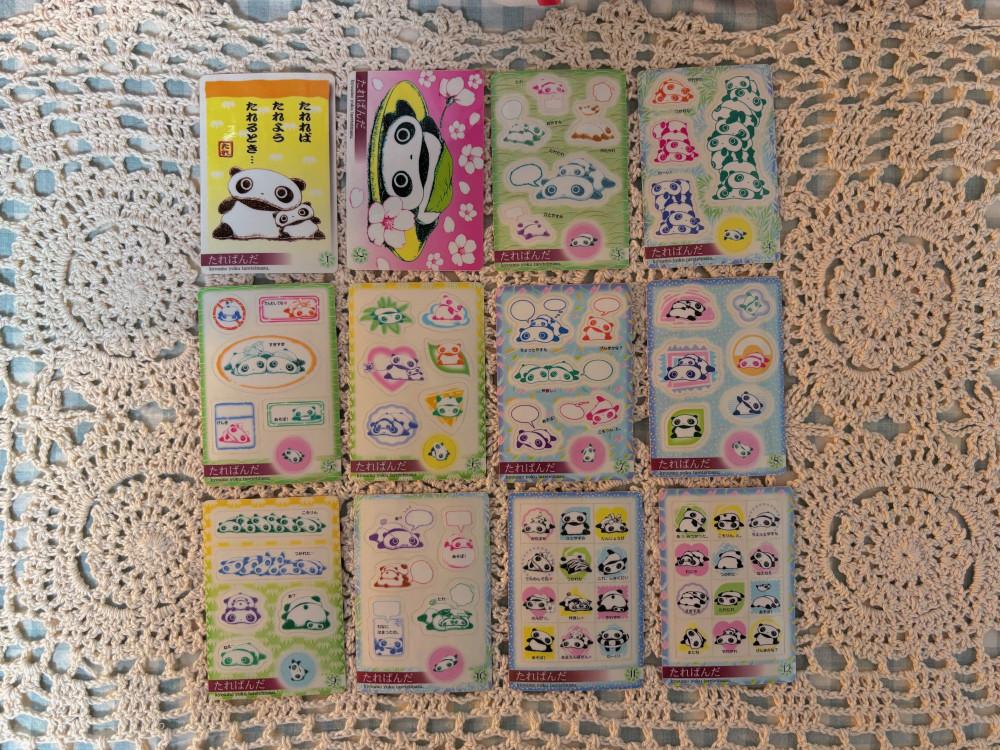 [고전문구] 타래팬더 씰 스티커