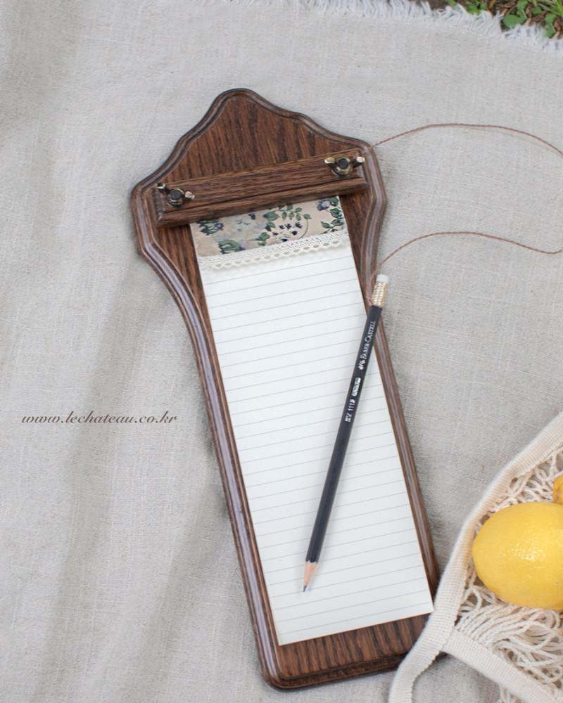 르샤또 오크원목 메모판 메모홀더 set