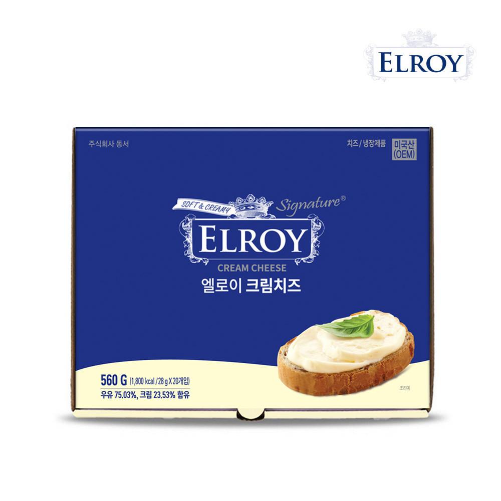 [아이스박스무료] 엘로이 크림치즈 포션 28g × 20개입