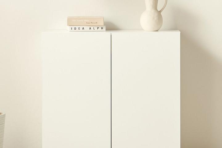 모노 높은 수납장 800 E0목재 LPM 다용도 슬림 선반 수납장