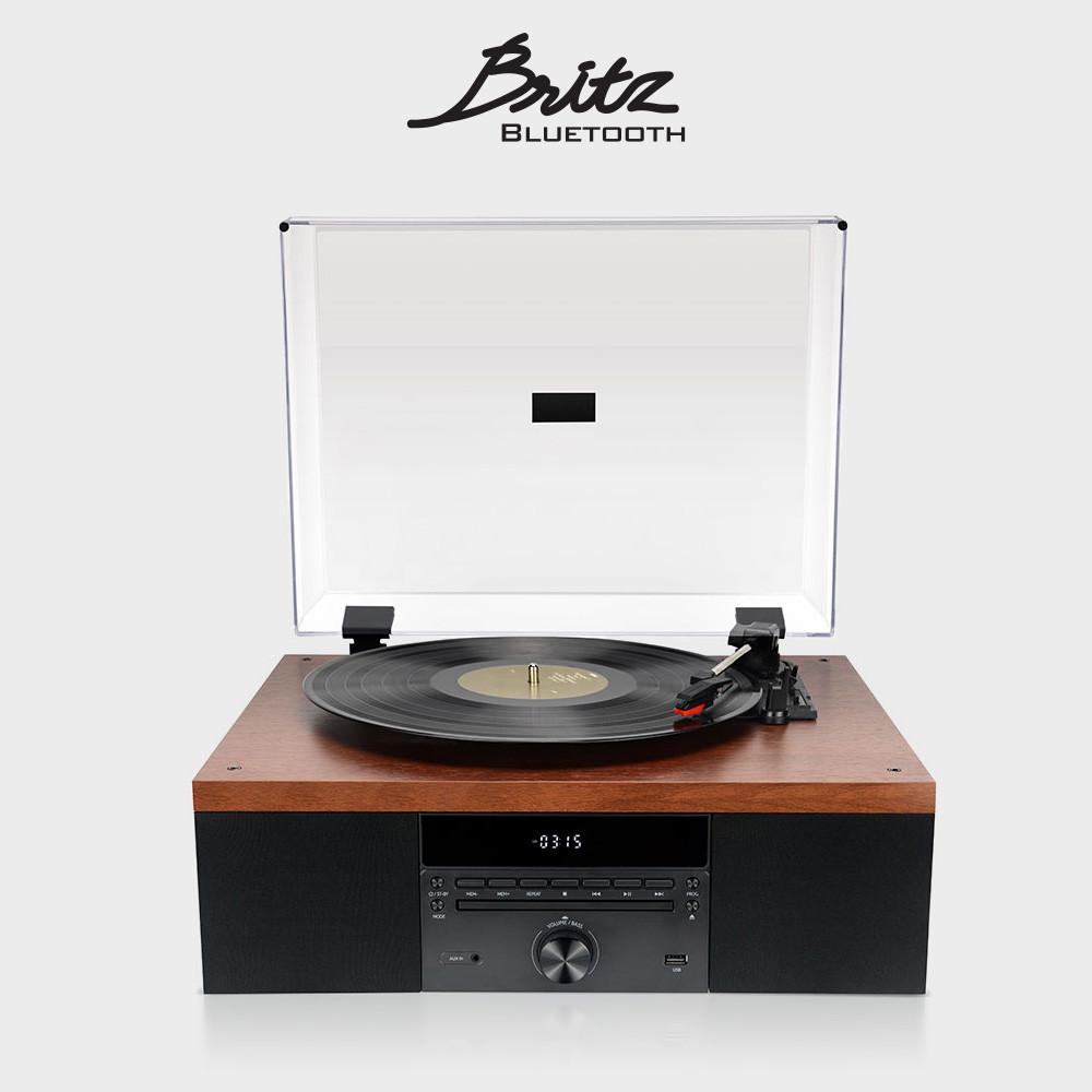 [3%쿠폰]브리츠 BZ-TP5000 LP플레이어 LP턴테이블 블루투스스피커 레코드플레이어