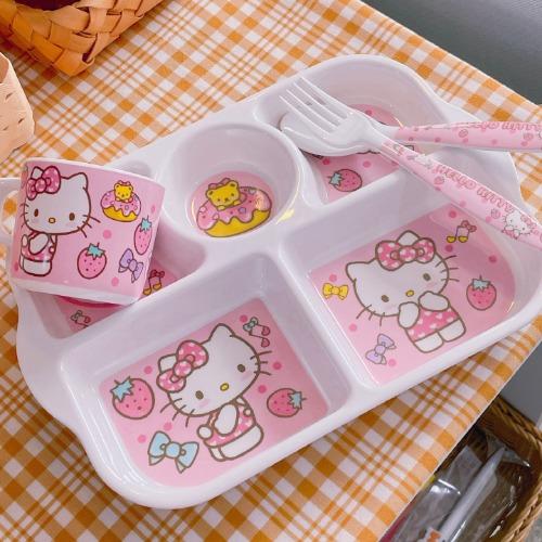 Kitty Food Tray Set