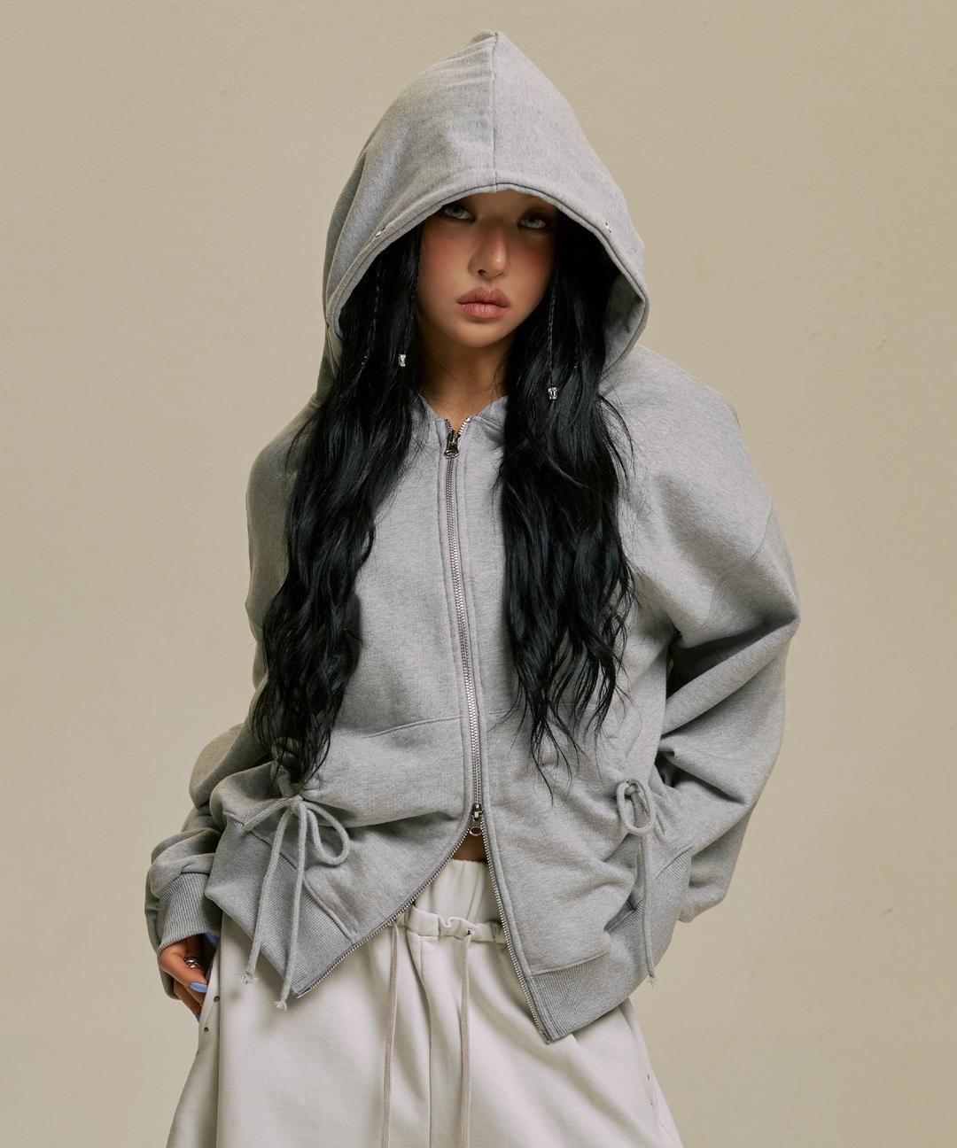 STAR WING HOOD ZIP-UP_GY