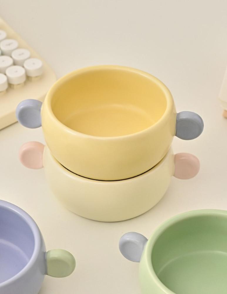 헤이유드 마카롱 컬러 4인치 보울 인스타 플레이트 접시 귀여운 식기