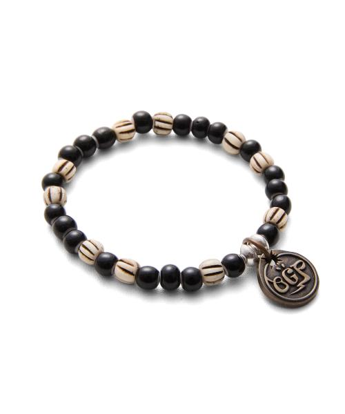 Black Beads-Bone OGP Braclelet