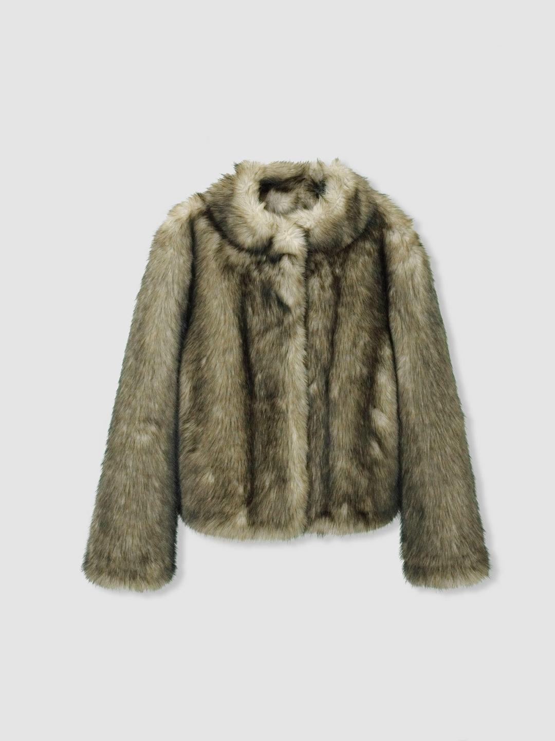 [1/7 순차발송]HIGH NECK FAKE FUR JACKET