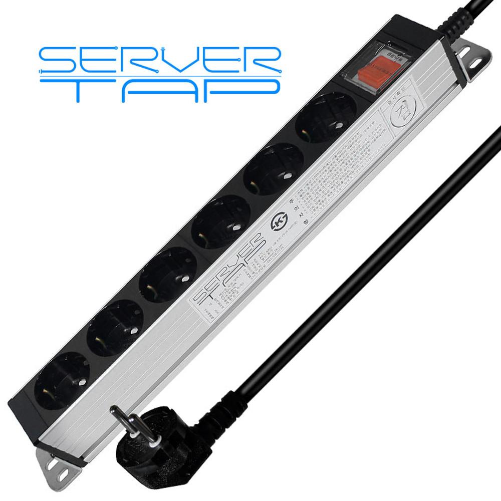 현대일렉트릭 서버탭 알루미늄 고용량 멀티탭 6구 5m