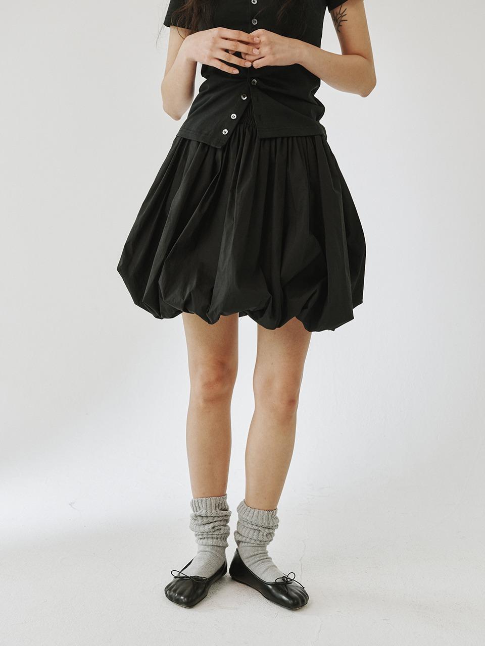 [PLZPROJECT]BALLOON SKIRT, BLACK