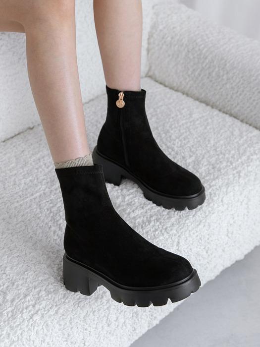 [단독]Celeve 셀레브 통굽 삭스부츠 6cm