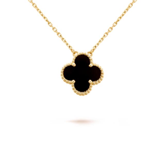 VanCleef&Arpels 반클리프앤아펠 반클리프 빈티지 알함브라 펜던트 네크리스 (오닉스)
