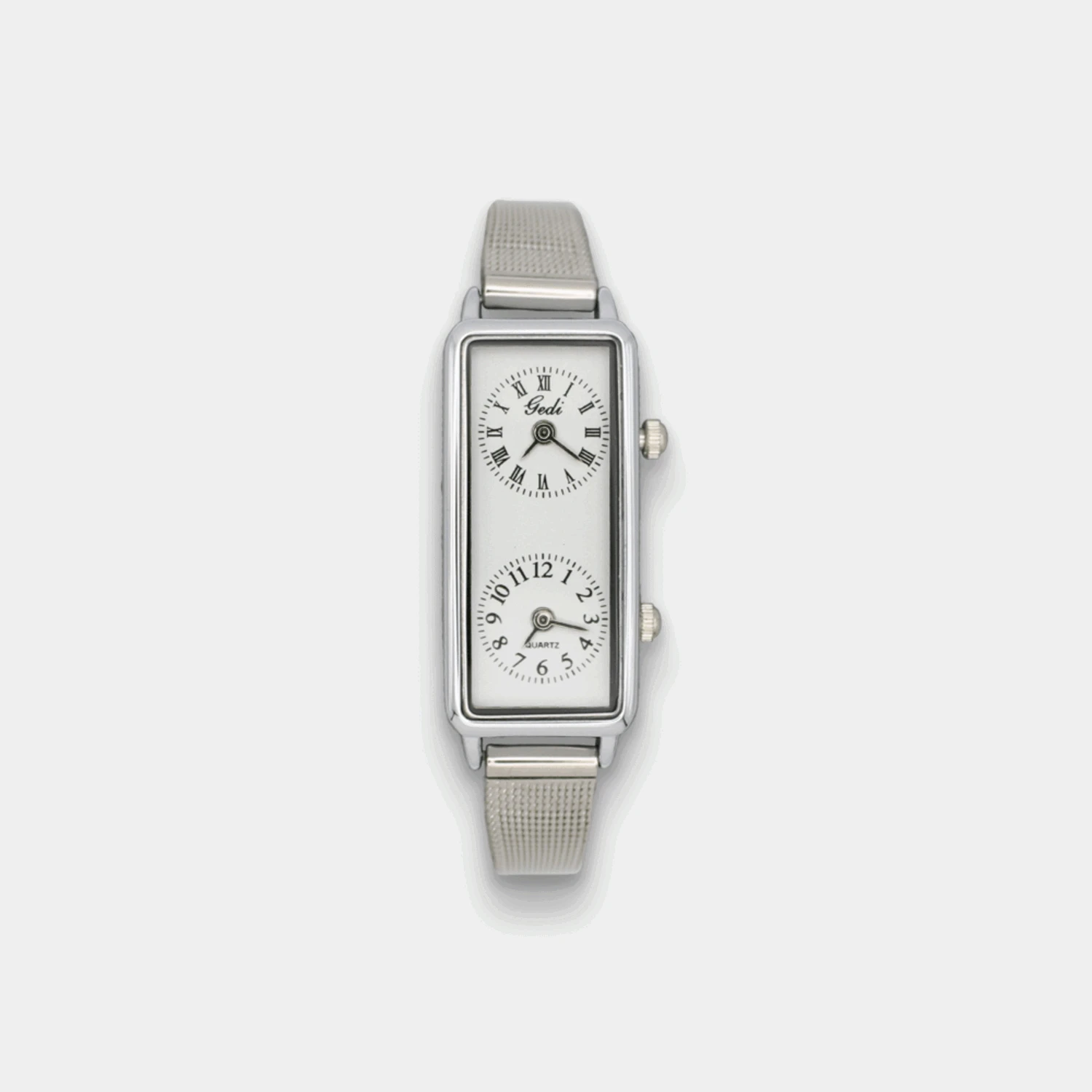 Twin Dial Mesh Watch