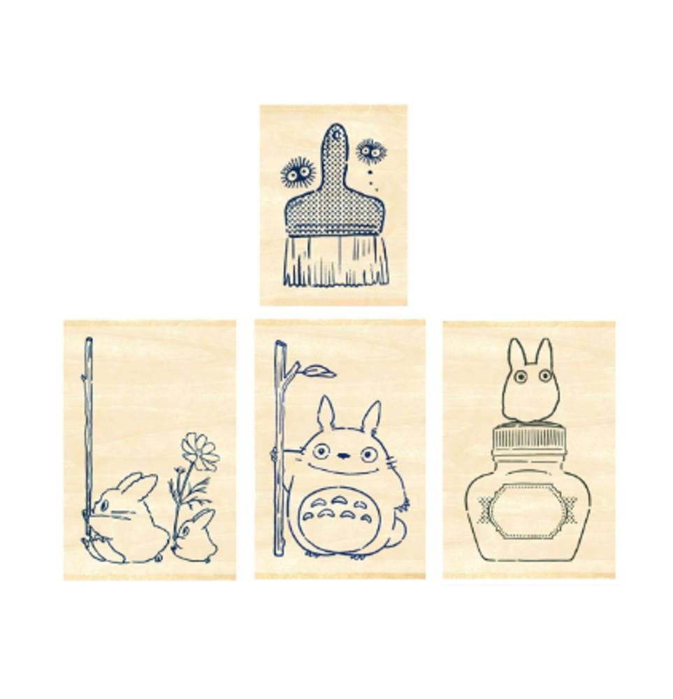 [일본직수입]스튜디오 지브리 이웃집 토토로 스탬프 미니 도장 다꾸 일기 기록 캐릭터도장