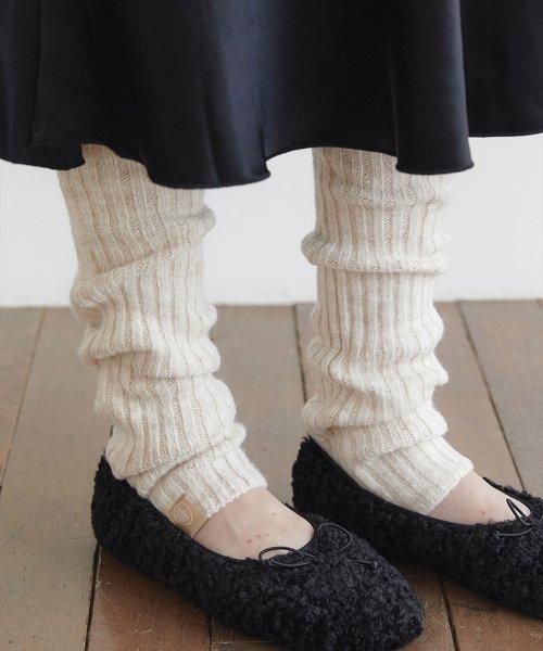 knit leg warmer (F001_ivory)