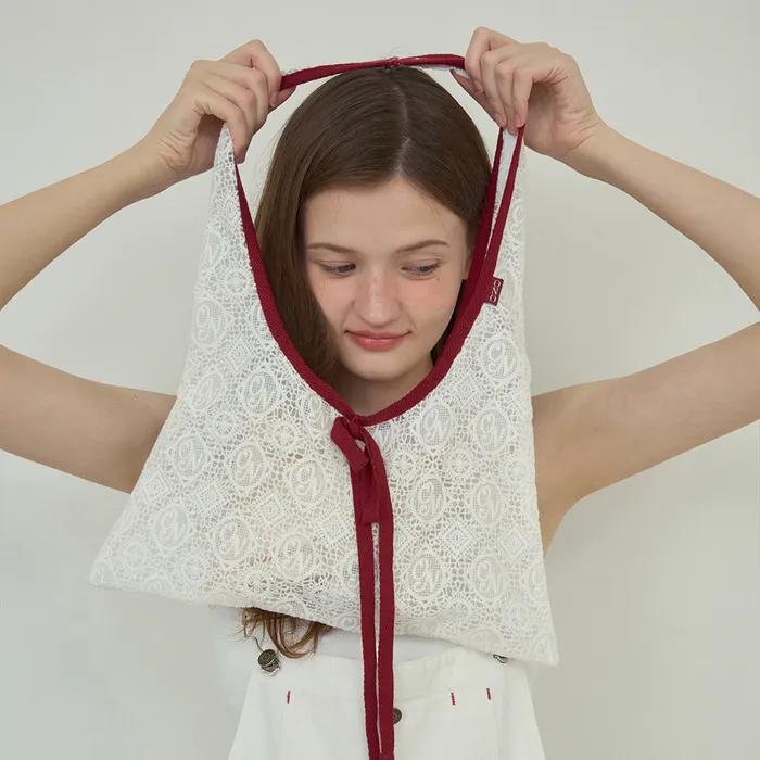 ON Lace shoulder bag_White(O25-ACC02)