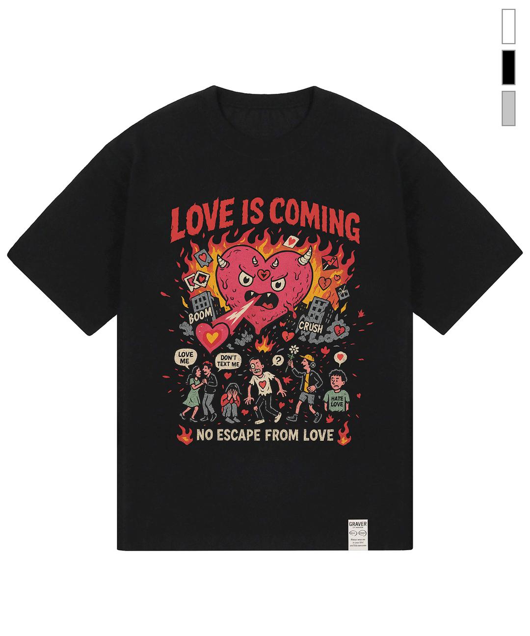 [UNISEX]러브이즈커밍 반팔티_3color