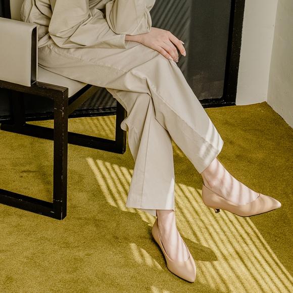 카멜리아 베이직 3CM 스틸레토힐 딥베이지