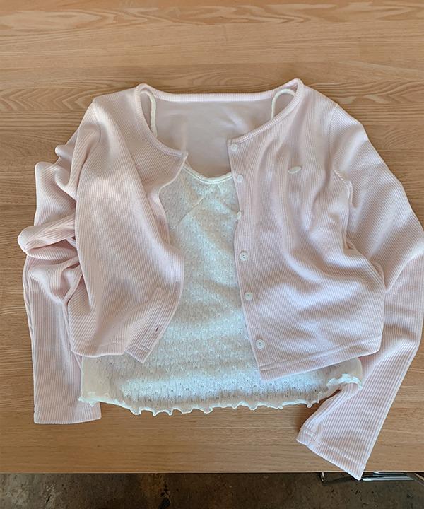 쇼퍼랜드 [MADE][자체제작][말라핏] 스프링 멀린 여리핏 팬던트 골지 가디건 (3color)