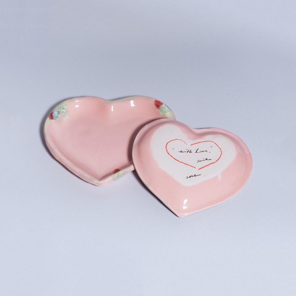 [사이에] Saie 핸드메이드 접시 “ with love, “ plate (2 sizes)