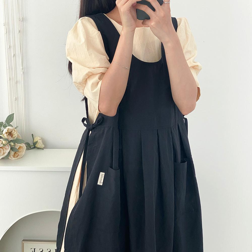 한스데이 방수 장금이 원피스 카페 공방 플로리스트 네일샵 앞치마