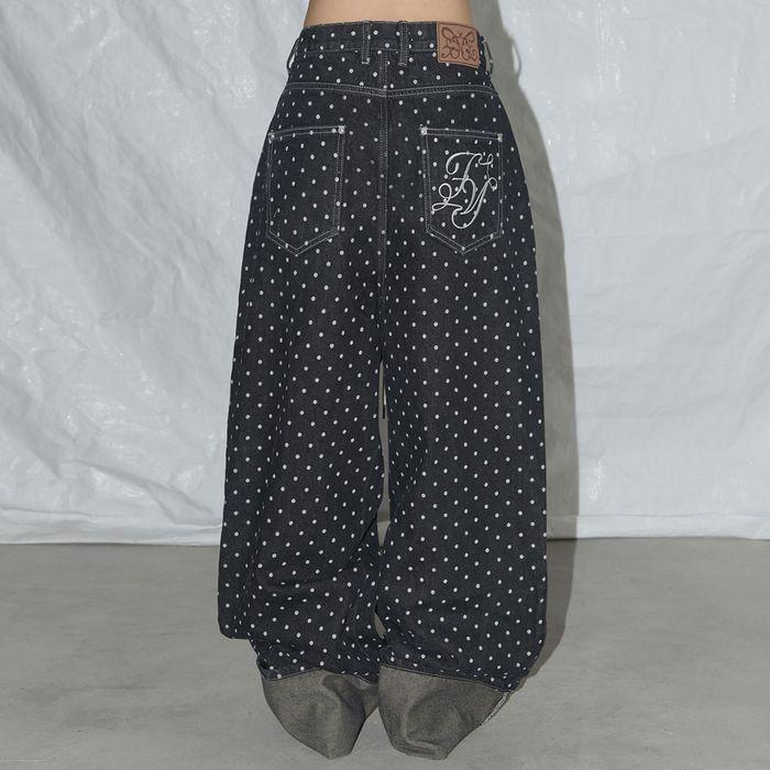 STRING DOT ROLL-UP PANTS (BLACK)_F25QD890