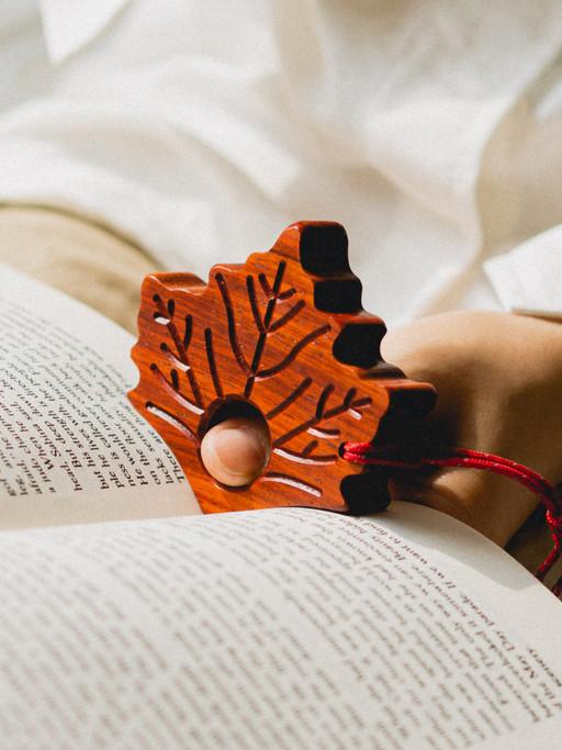 [낙엽 독서링] 은행링/단풍링 우드 북홀더링