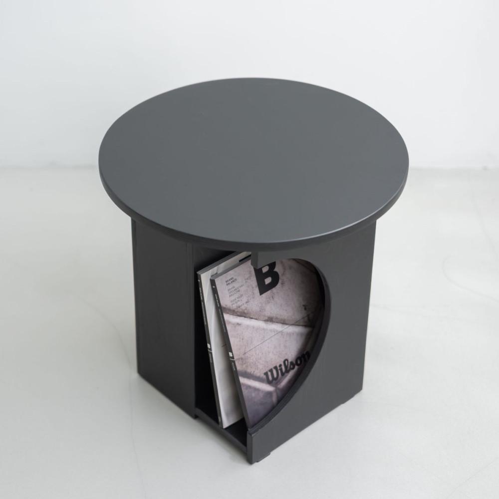 오늑 원형 매거진 사이드테이블