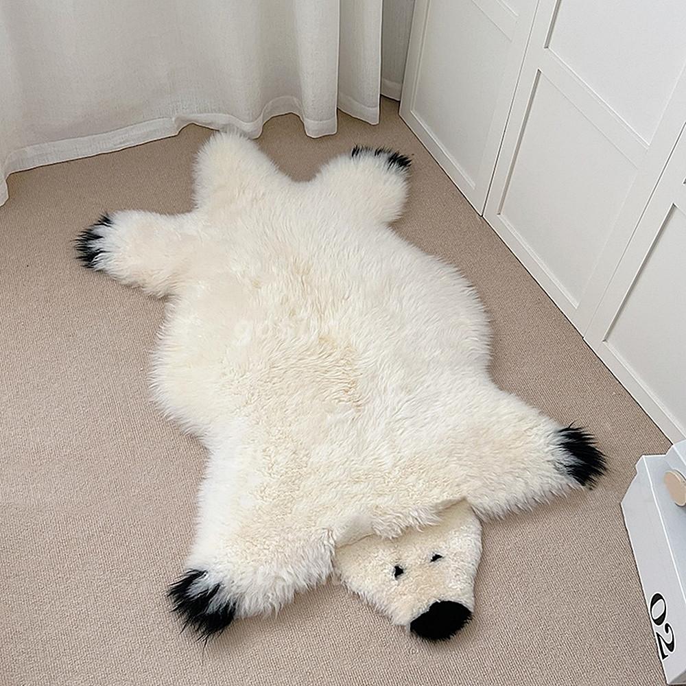 장모 러그 에코 퍼 매트 침대 소파 카펫 60x90