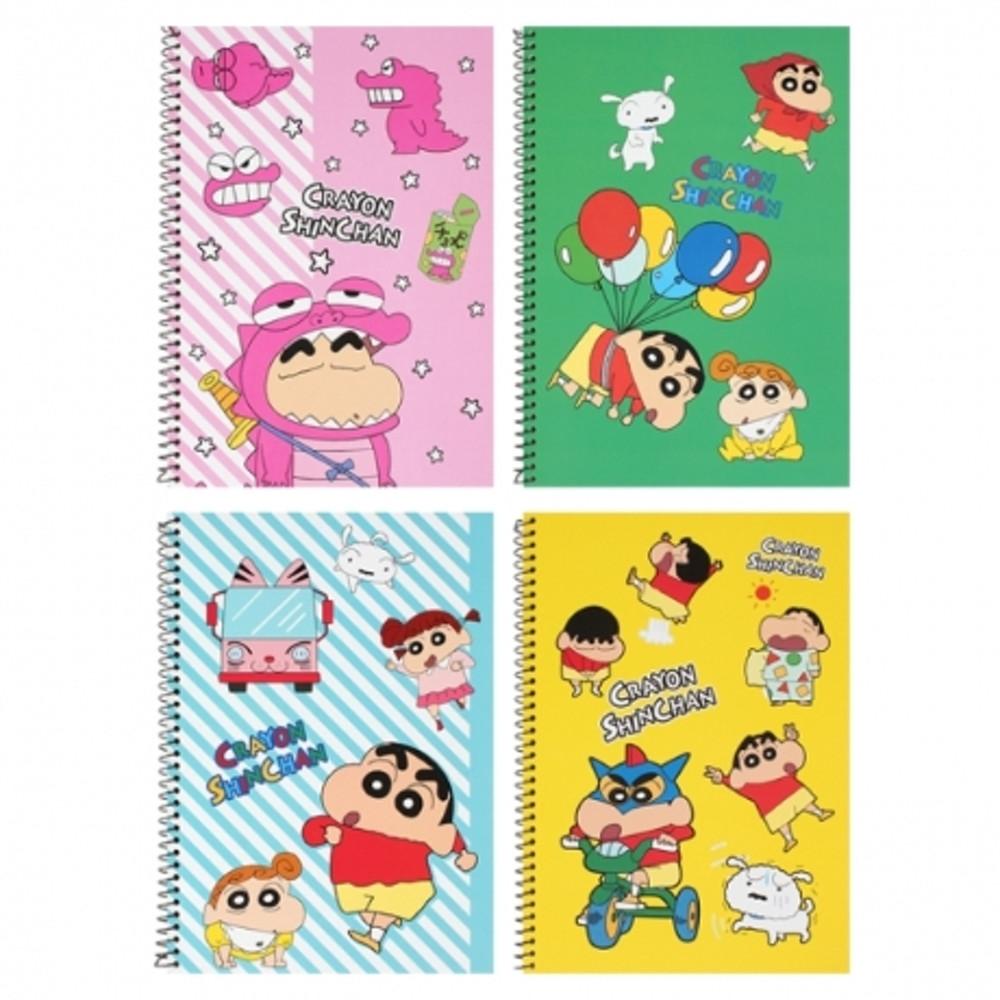 짱구 연습장 두꺼운 무지연습장 줄없는 스프링연습장