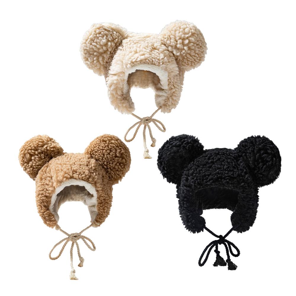 [무배/당일출고] 양털 곰돌이 모자