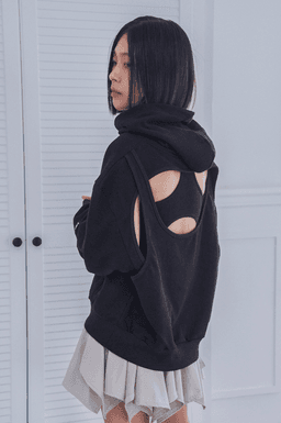 back open hoodie_black