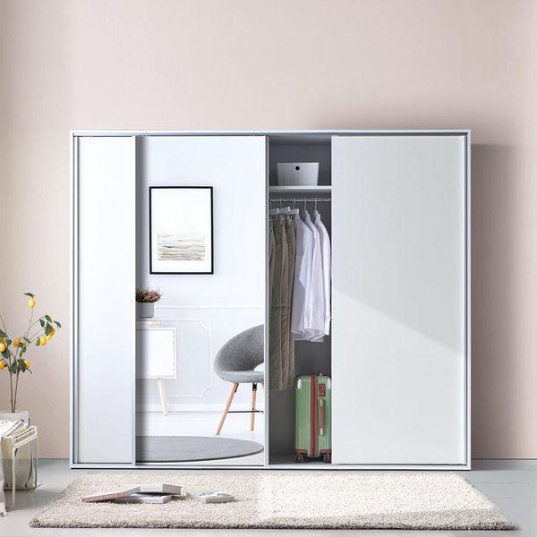 카라  2400 E0등급 전신거울 슬라이딩 옷장