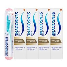 센소다인 멀티케어 치약 100g x 4p + 센소다인 딥클린 칫솔