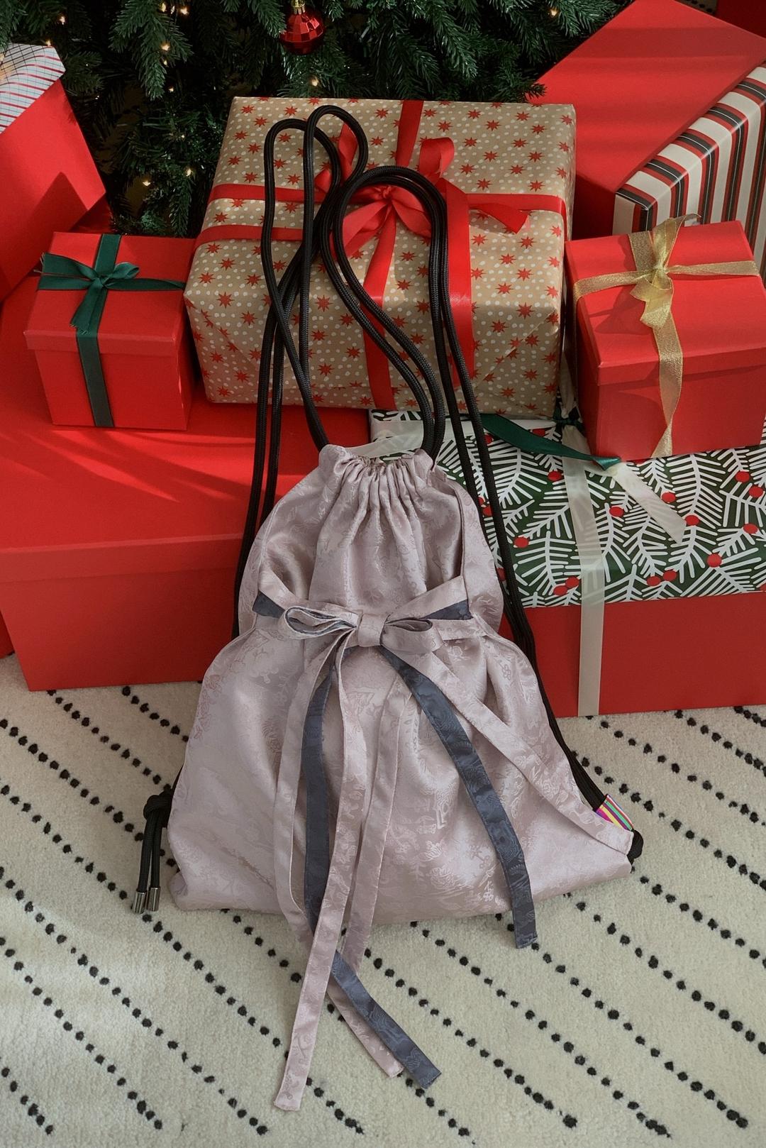 매듭 봇짐 - Ribbon String back pack (Pink)-3차