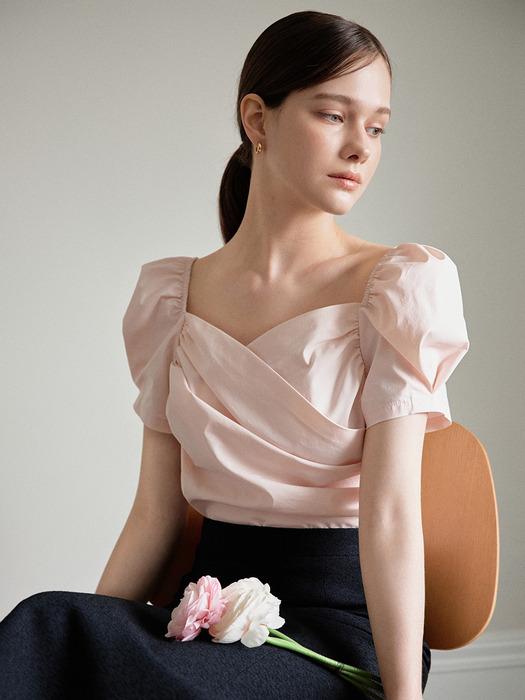 BELL DRAPE BLOUSE_2COLORS