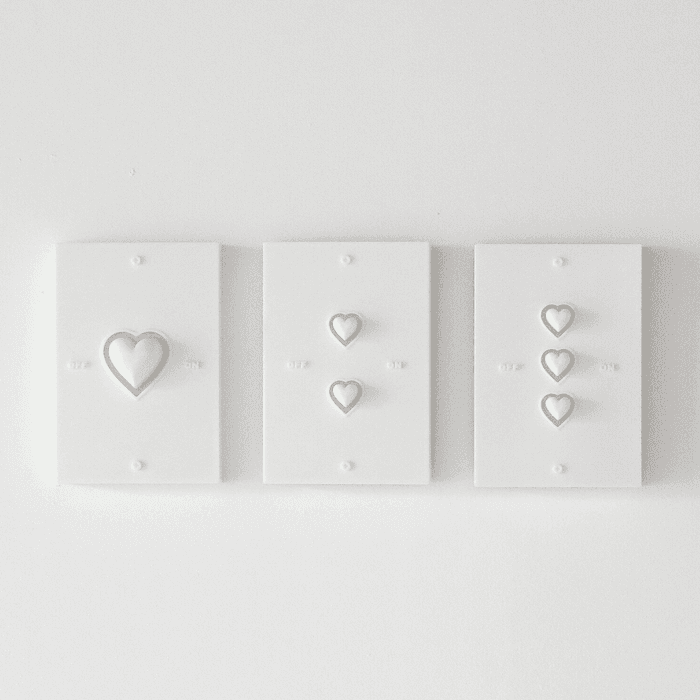 HEART SWITCH COVER (WHITE) 스위치 커버