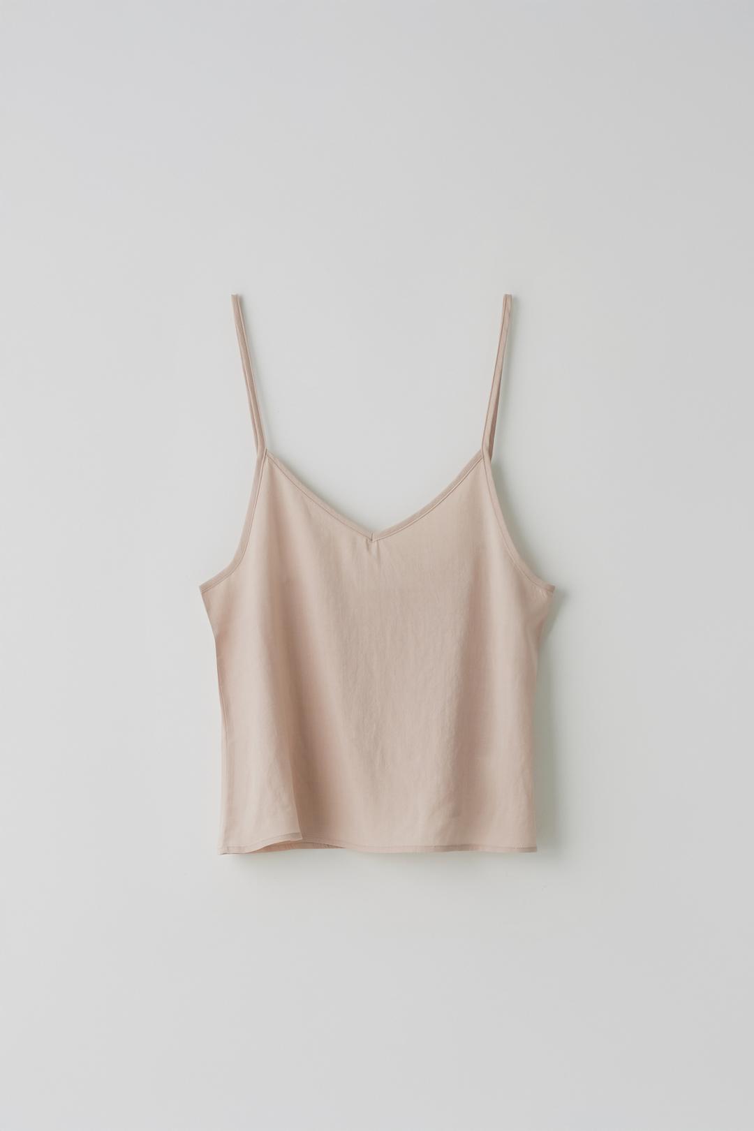 (1st re-stock) T/T Skin inner sleeveless top (moca pink)