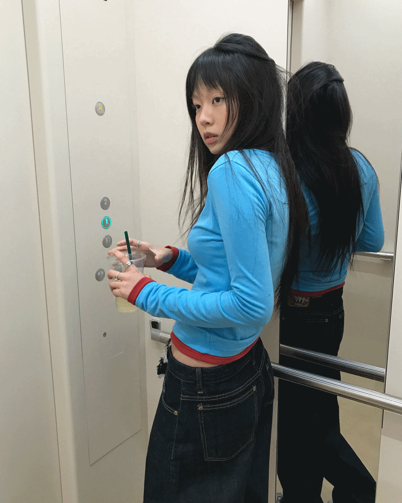 노어슨 [MD PICK!] [1+1] COLOR LAYERED SLEEVE T