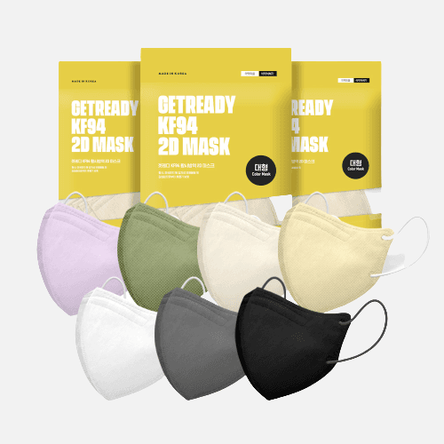 [겟레디] KF94 자외선차단 새부리형 황사마스크 대형 100개입(25개 포장/4중 필터)
