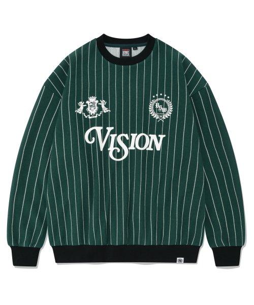 비전스트릿웨어(VISION STREETWEAR)  VSW Vision Team Crewneck Dark Green - 사이즈 & 후기 | 무신사