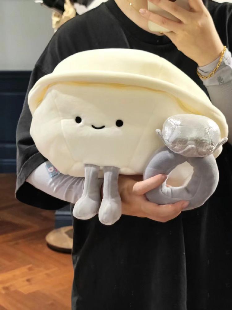 조개 반지 인형 왕다이아 애착 프로포즈 쿠션인형