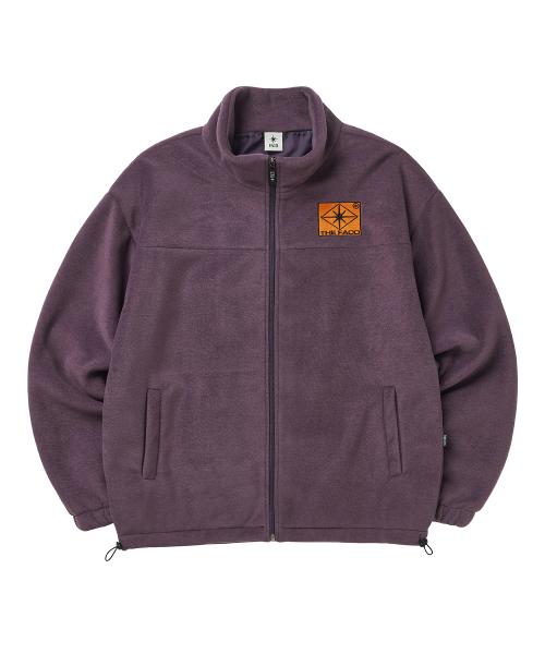 LOZENGE  LOGO FLEECE ZIPUP PURPLE