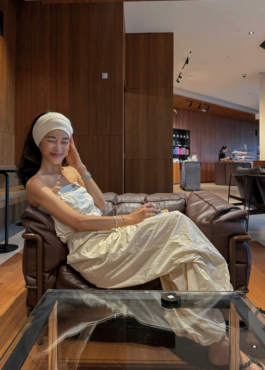 베어 튜브탑 점프수트