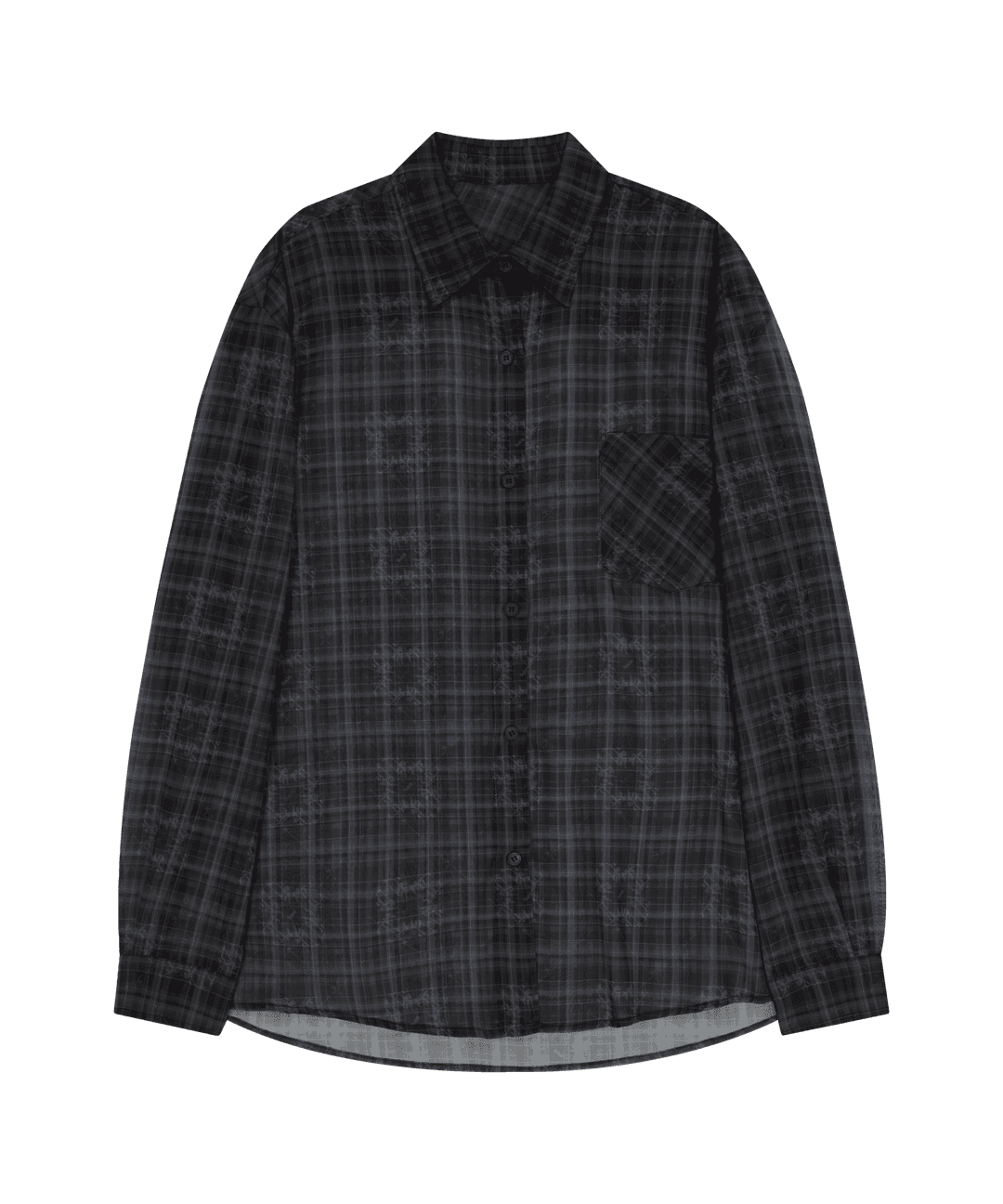 *PREVEIW* OJOS Over Check Shirts / Black